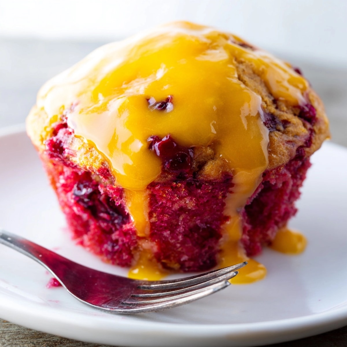 Homemade Cranberry Orange Muffins recipe, a tangy and sweet treat served warm with coffee.