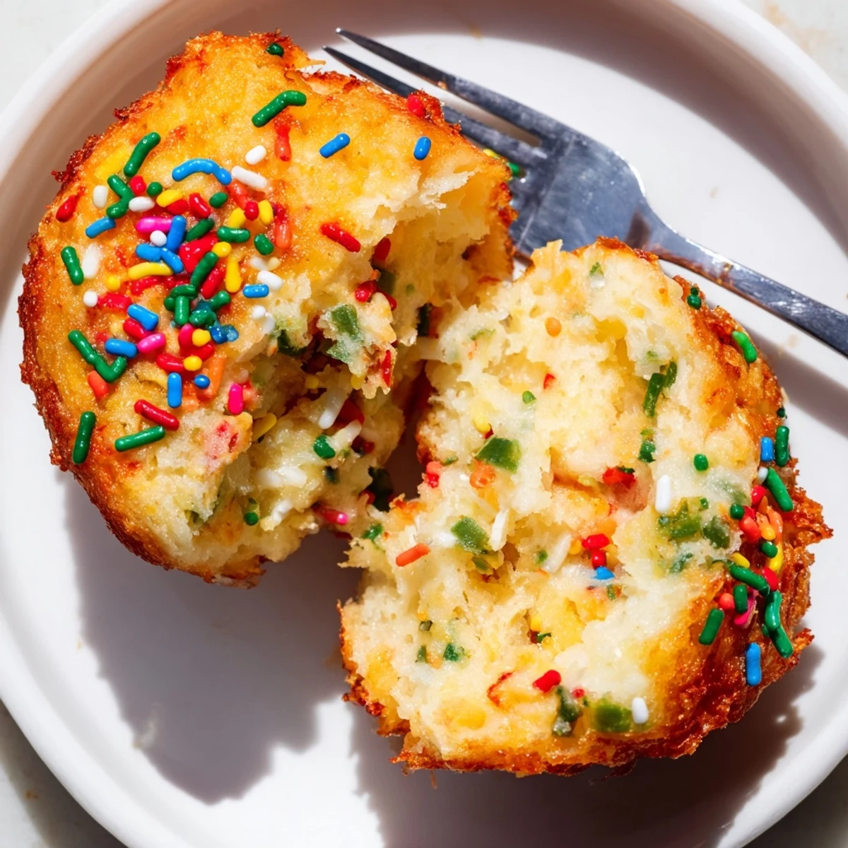 Cheddar Jalapeño Birthday Donuts