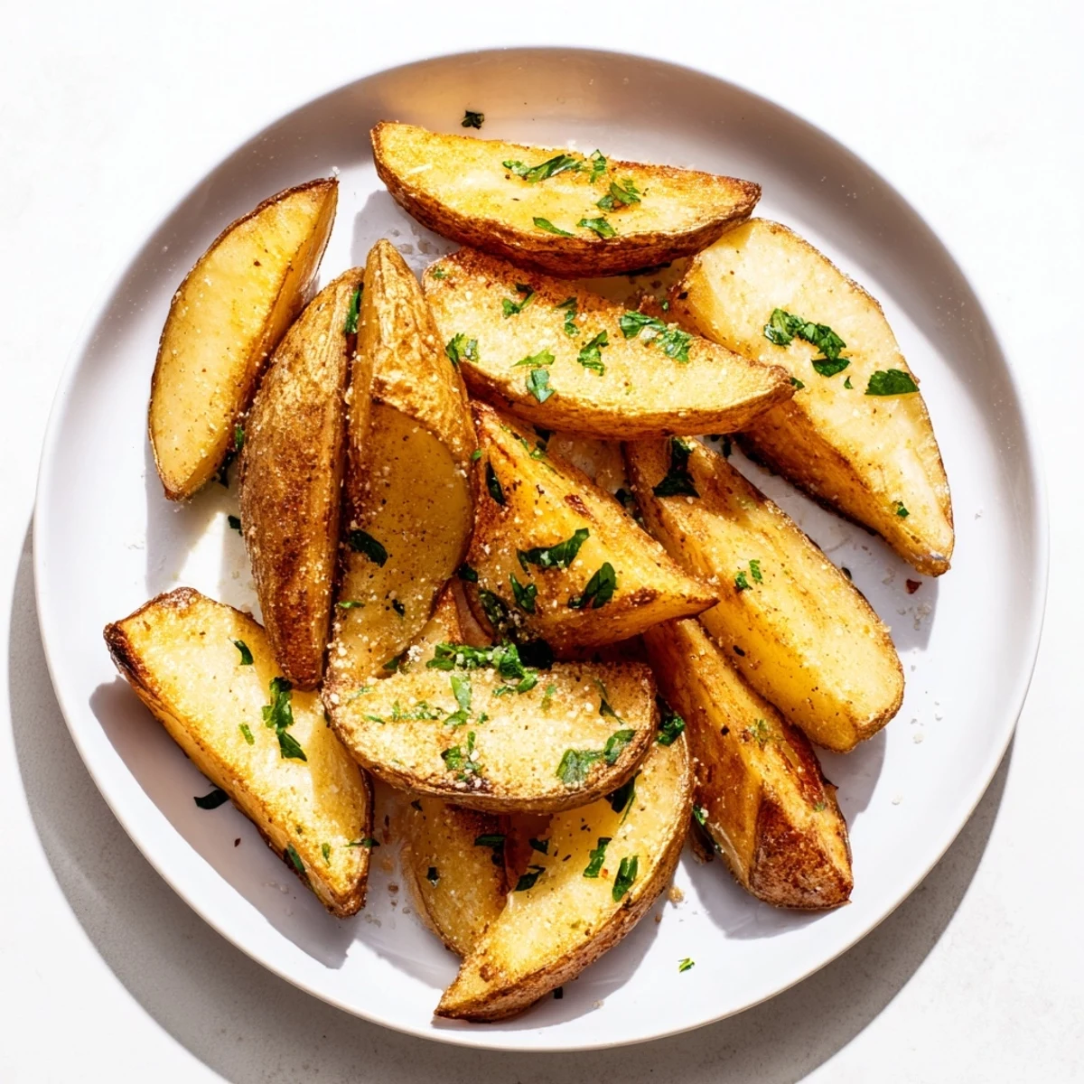 Steaming 15-Minute Microwave Crispy Potatoes, coated in spices, look absolutely delicious and tempting with that crispy texture.