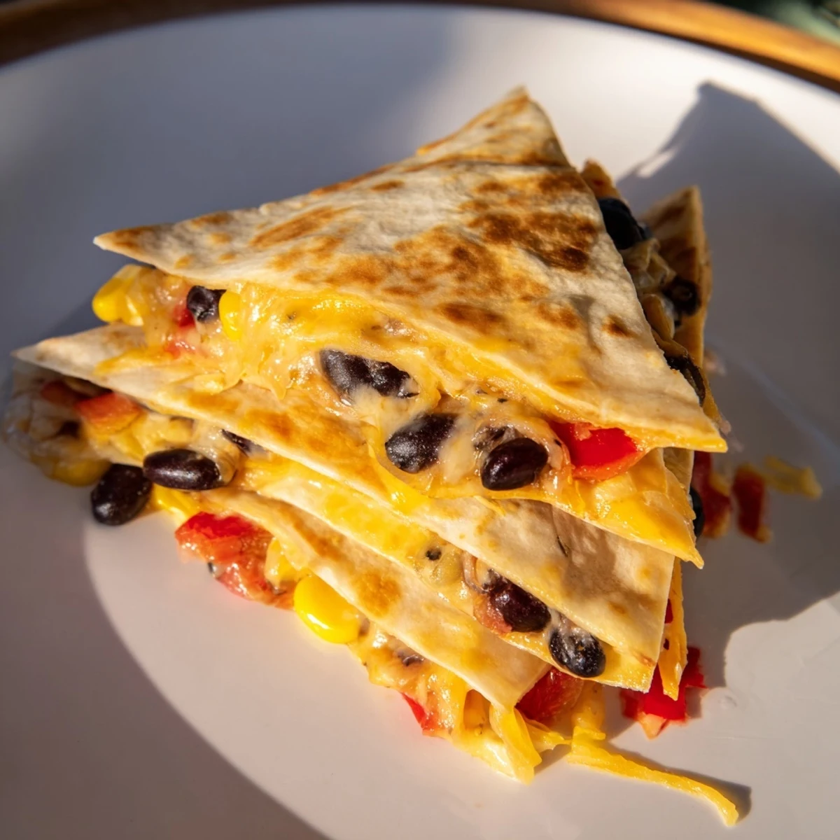 Warm, golden-brown tortilla wrap hack overflowing with beans, cheese, and vibrant veggies, ready to enjoy.