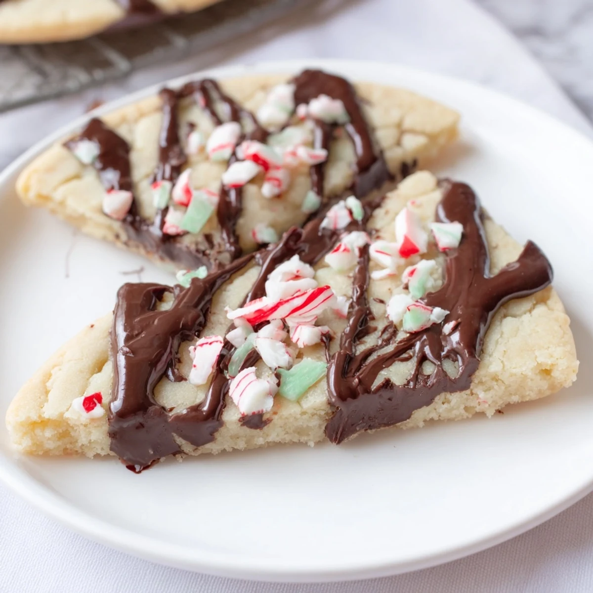 Chocolate Peppermint Shortbread