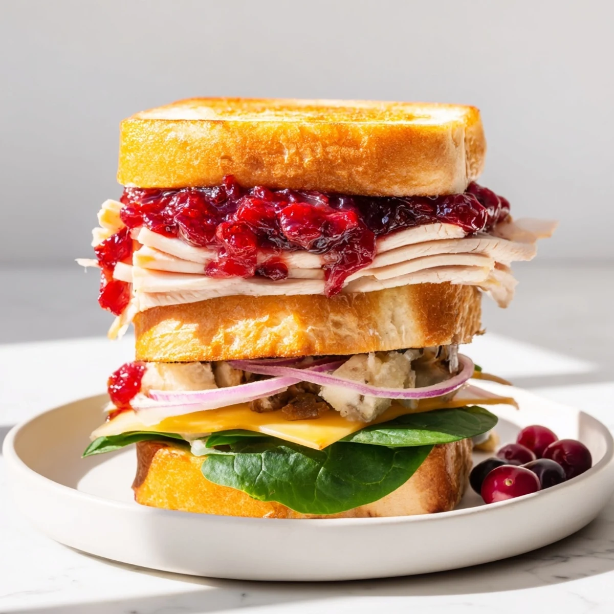 Budget Christmas Brioche Sandwich