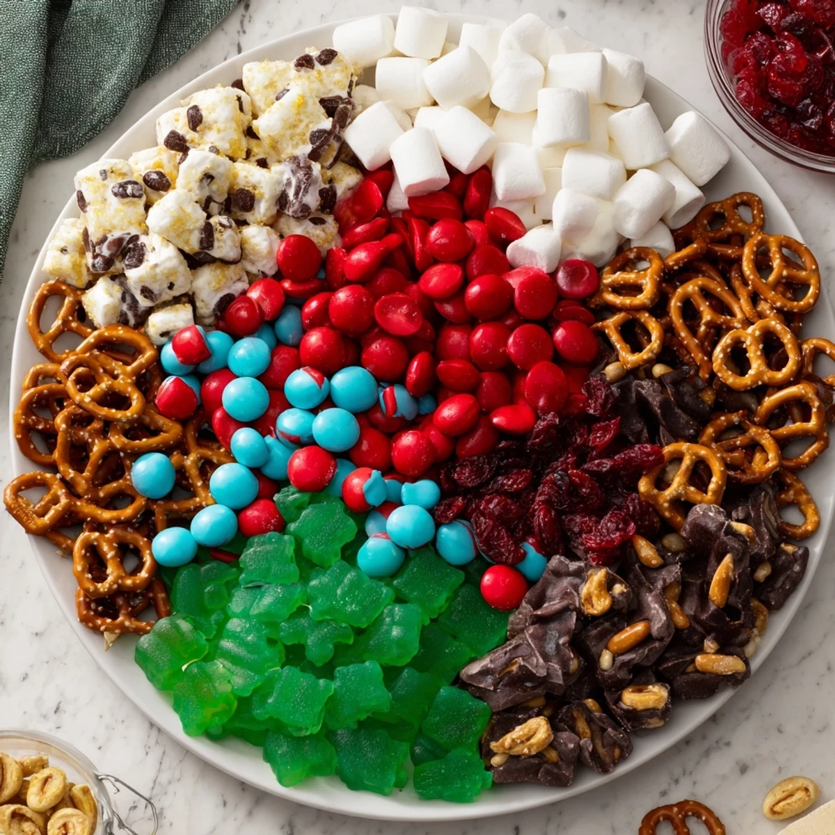 Elf Snack Trail Mix Board