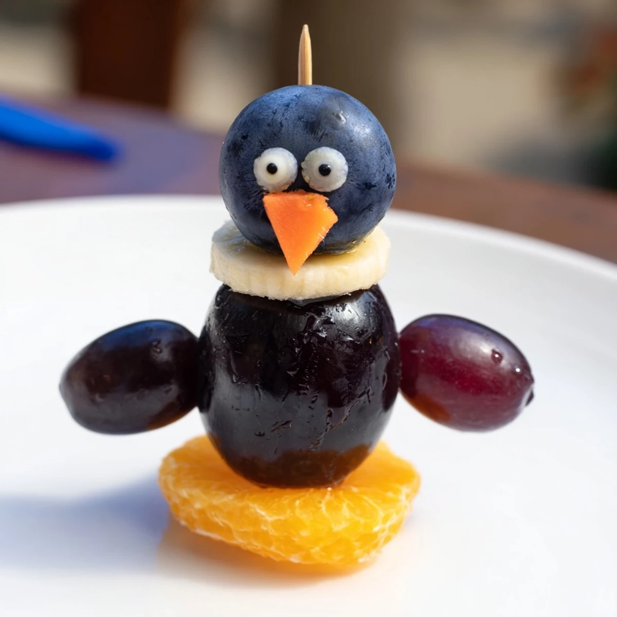 Penguin Fruit Skewer Army