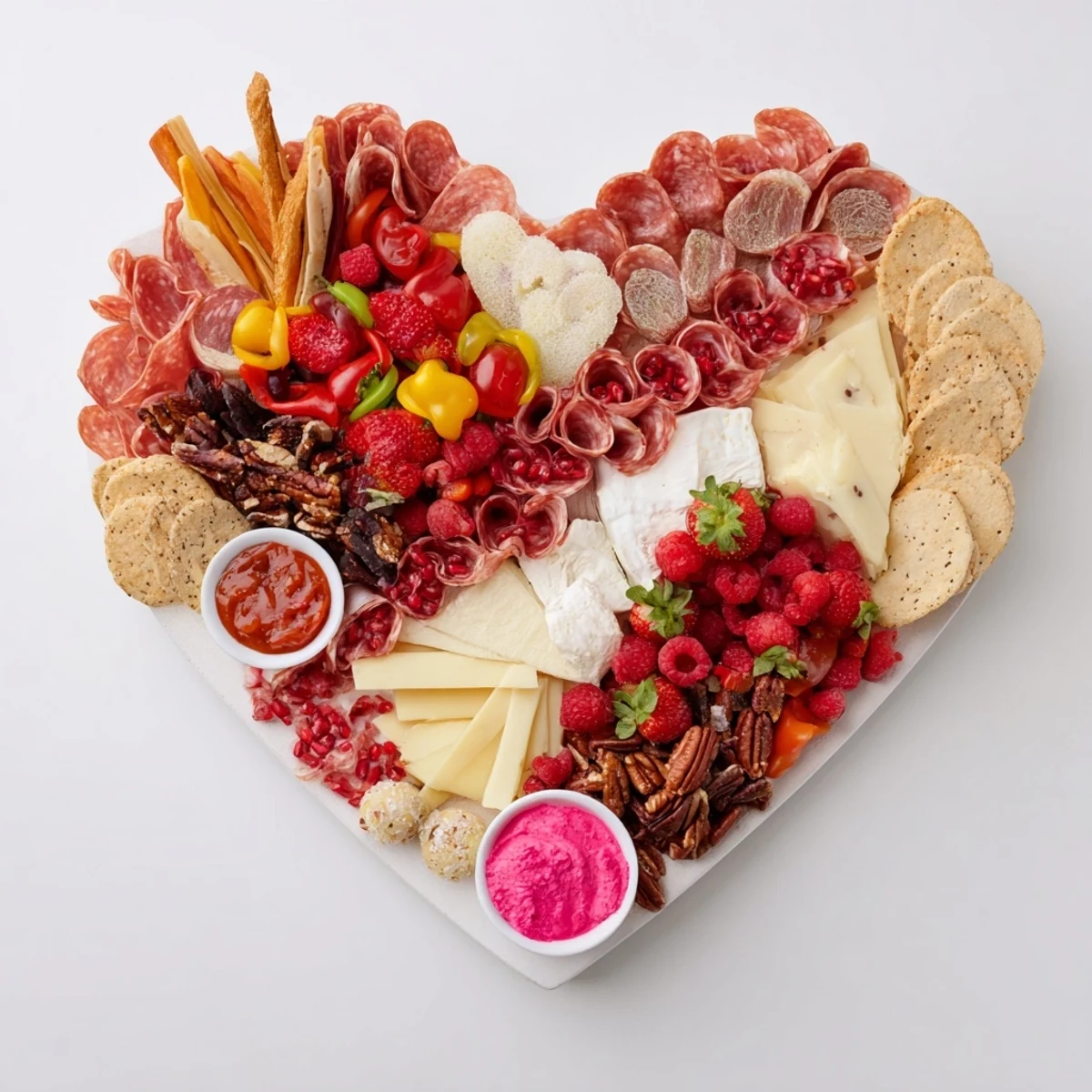 Heart Romance Charcuterie Board