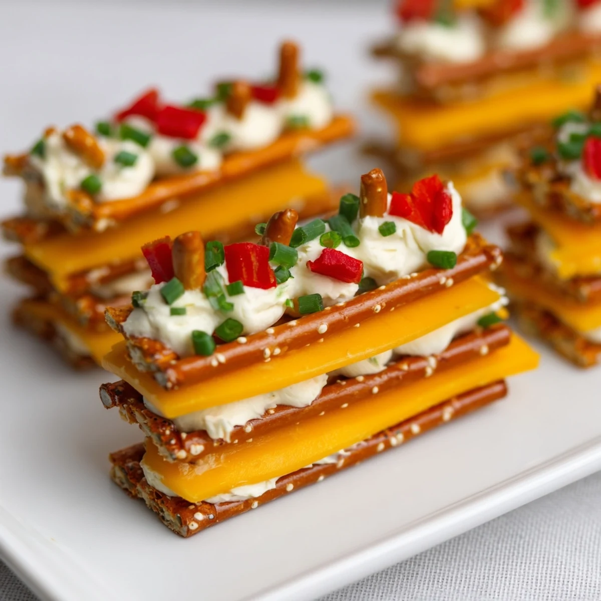 A stunning appetizer: The Rustic Log Cabin made from pretzel "logs" and sharp cheddar cheese.