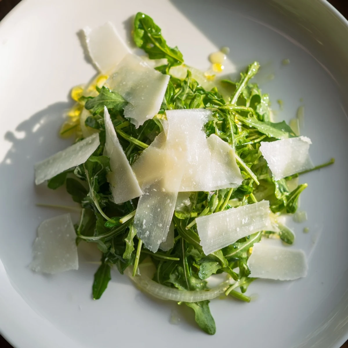 This refreshing, Italian-inspired arugula salad with lemon dressing is ready in minutes for dinner.