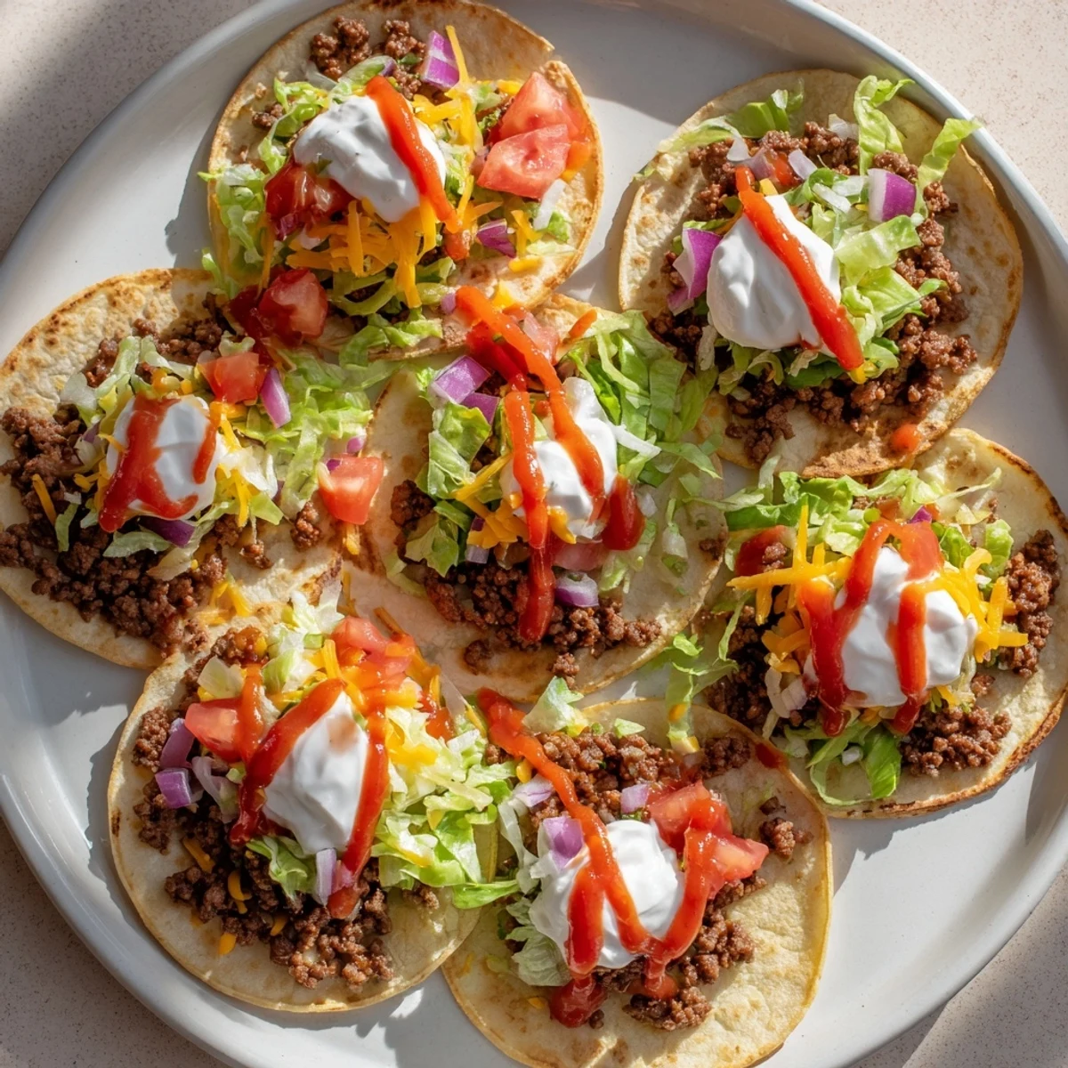 Deliciously stacked Crispy Smash Tacos, showcasing the perfectly smashed beef and flavorful ingredients.