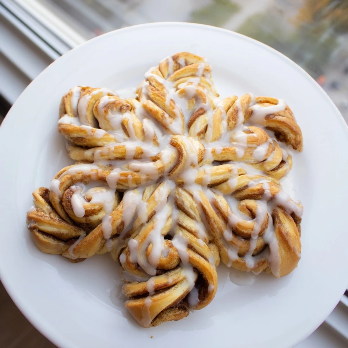 Cinnamon Roll Pull-Apart Snowflake