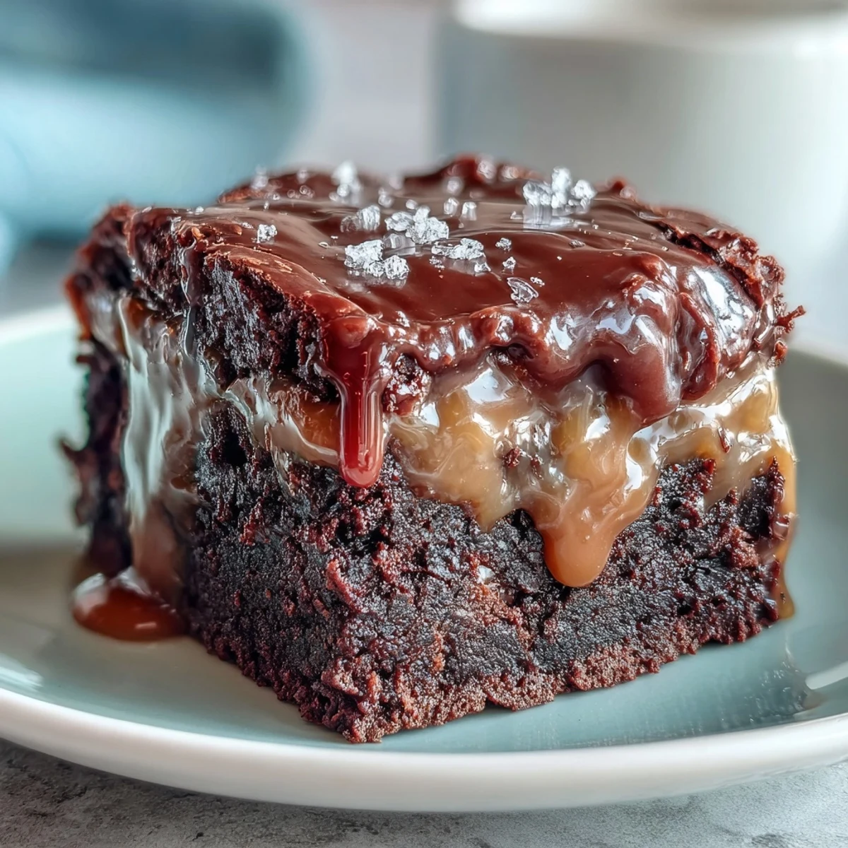 Fudgy brownies layered with miso-infused caramel, delivering a sophisticated blend of deep chocolate flavor and salty-sweet richness.