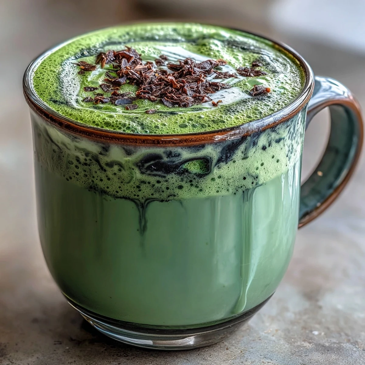 Black Sesame Matcha Latte