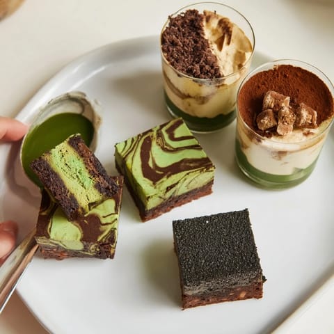 Delicious chai tiramisu layered with creamy mascarpone and fragrant spices in elegant cups.  