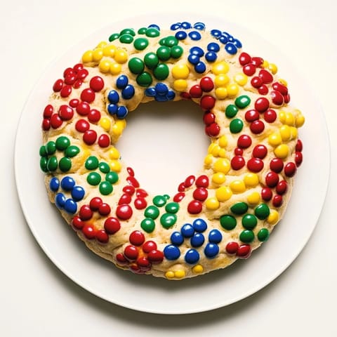 Colorful rainbow cloud bread baked until golden, perfect for parties and snacks.  