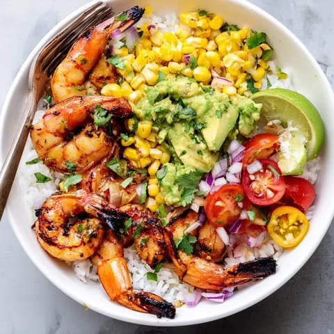 Easy Grilled Shrimp Bowl