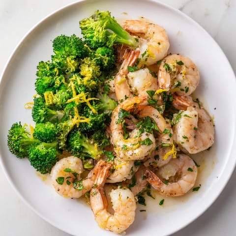 Lemon Butter Shrimp Broccoli