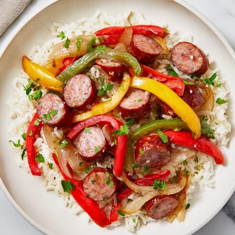 Italian Sausage Peppers Rice