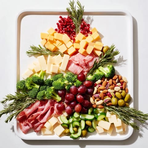 Evergreen Tree Snack Board