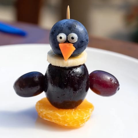 Penguin Fruit Skewer Army