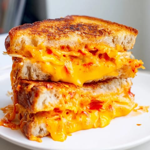 Spiked Grilled Cheese Sriracha Mayo