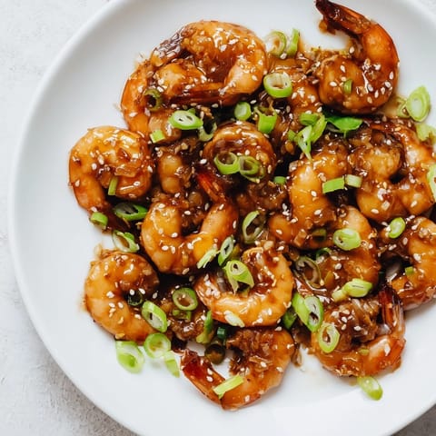 Honey Garlic Shrimp Dish