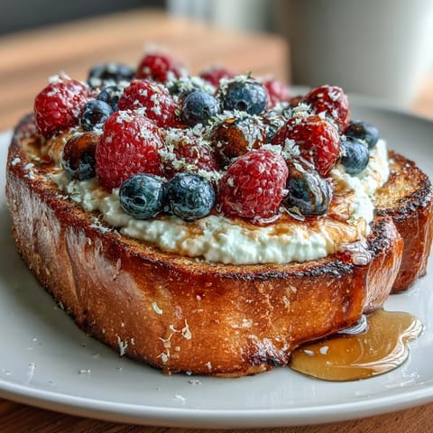 Salted Honey Ricotta Toast