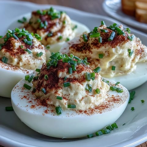 Classic Deviled Eggs Paprika Chives