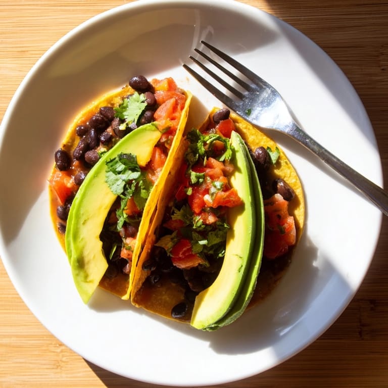 Homemade black bean tacos recipe—imagine warm tortillas packed with delicious fillings.