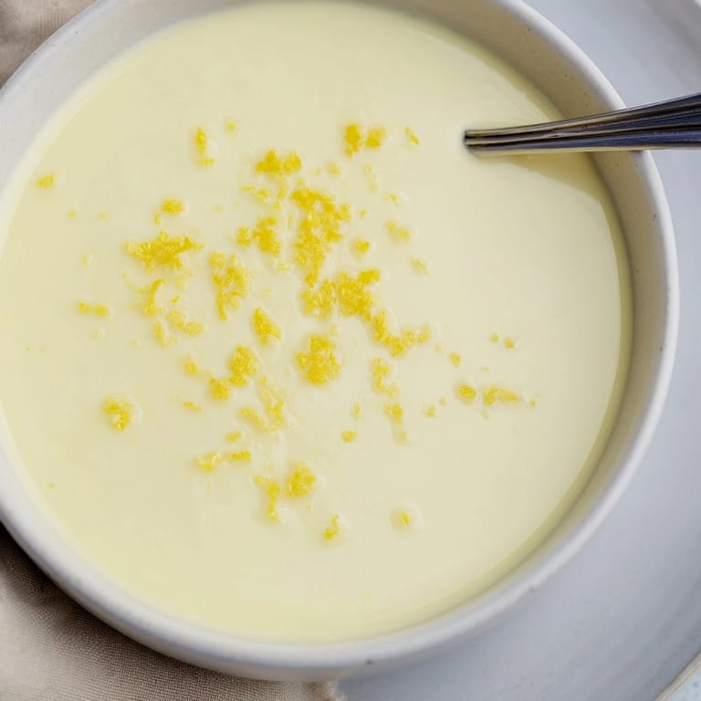 Easy Lemon Posset recipe, ready to eat, close-up view showcasing the dessert's texture.