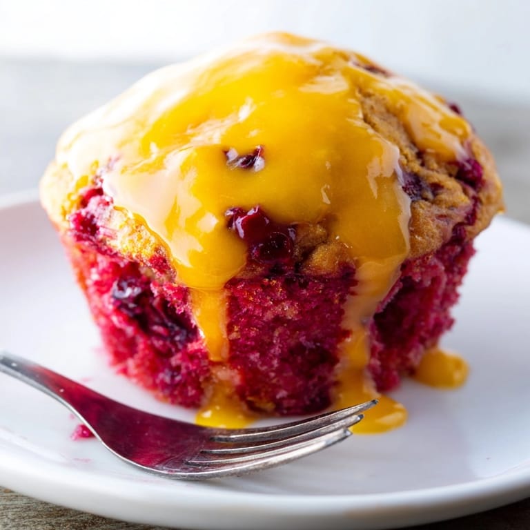 Homemade Cranberry Orange Muffins recipe, a tangy and sweet treat served warm with coffee.
