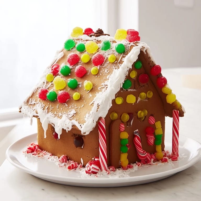 The warm, inviting Gingerbread House is beautifully adorned with colorful candies this holiday season.