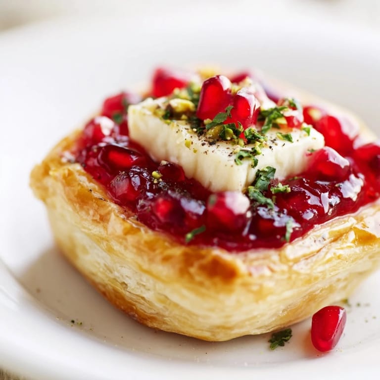 Festive and flavorful, these bite-sized Fireworks Brie Tartlets feature creamy, baked Brie with vibrant toppings.