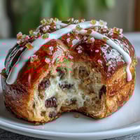 Golden homemade hot cross buns, perfectly risen and topped with a sweet white cross, ready for Easter brunch.